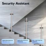 110cm Stainless Steel Glass Railing Post Balustrade Glazing Pole Handrail Stairs