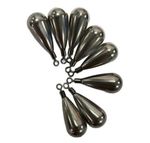 5pcs Tear Drop Tungsten Drop Shot Weights Free Rig Fishing Sinkers 1.3g-21g