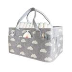 Diaper Caddy Nappy Carrier with Pockets Removable Compartments Foldable Storage