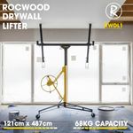 11' Drywall Lift RocwooD Panel Hoist Plasterboard Jack Lifter Rolling Tool 68KG
