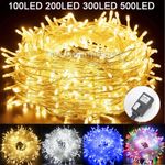 Mains Plug In Fairy String Lights 10-100M LED Xmas Party Garden Wedding Outdoor