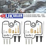 2 Pack For SUZUKI SV650 SV650S 1999 – 2002 Carburetor Carb Rebuild Repair Kit※UK