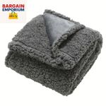 Liquid Pee Proof Pet Blanket for Sofa Bed, Reversible Plush Cover 165x144cm