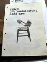 Sealey G409 Swivel 3 1/2" Metal Cutting Band Saw with Stand 240V