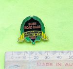 2006 BUSH Irish Motorcycle Road Racing Club bike enamel badge pin