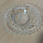 1938 Empire Exhibition Glasgow Glass Souvenir Plate Tait Tower Thistles