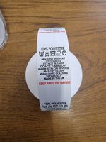100 Pcs x 100% Polyester Labels 30 Degrees wash + Keep away from fire 