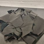 Mixed Box Of Genuine Leather Black Offcuts 1KG Job Lot Leather Craft