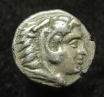 Ancient Greek Pergamon, Mysia AR diobol Herakles / Athena 310-282BC, 11mm 1.37g