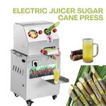 Electric Sugar Cane Juice Machine Stainless Steel Commercial Juice Press