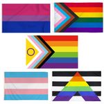 Pride Flag Rainbow 150*90cm Gay Straight Ally Transgender Progress bisexual