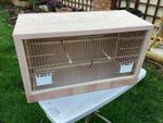 Breeding Cage 2-Door with 2 Flaps 26"W x 15"H x 12"D Hardwood Ply, Fully Framed.