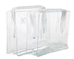 2 x Airport Approved Clear Travel Toiletry Bag Security Hand Luggage Liquids UK