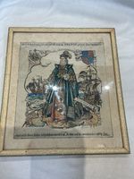 Isabel Saul RMS Signed Etching Queen Elizabeth I Hand Coloured Listed Artist