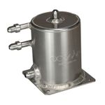 OBP Aluminium Lightweight Fuel Swirl Pot - 1 Litre, -6JIC Inlet / -8JIC Outlet