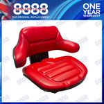 NEW QUALITY UNIVERSAL SUSPENSION SEAT TRACTOR DUMPER FORKLIFT MOWER DIGGER RED