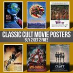 All Time Great Cult Movie Posters Classic Film Wall Art Poster Prints A4 A3 A2