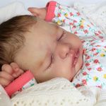 21inch Reborn Doll Kit Everlee Newborn Lifesize Sleeping baby unfinished doll