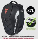 MOTOCENTRIC Waterproof Motorcycle-Tail Bag Rear Seat, Helmet Backpack