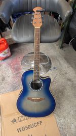 OVATION APPLAUSE AE28 6-String Cutaway Electro-Acoustic GUITAR RH Blue burst