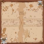 2 Player Cloth Game Mat - One Piece Grand Line World Map Playmat Fabric