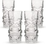 Set of 4 Large Tall Highball Clear Tiki Tumbler Cocktail Drinking Cup Glasses UK