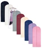 Hoesh Pack 7 Waterproof 72" Long Bridesmaid Clothes Dress Bags Garment Protector
