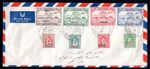 JORDAN PALESTINE 1949 EARLY JERUSALEM COVER FRANKED UPU & KING ABDULLAH ISSUES