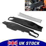 For KTM swingarm Swing arm protectors EXC EXCF 12 - 19 Black Polisport Enduro