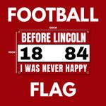 LINCOLN CITY FOOTBALL FLAG - 150CM/90CM - HOME & AWAY GAME READY