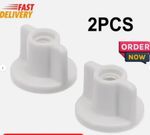 2pcs 6mm Toilet Seat Screw Back Nut Lid Fixing Replacement Set