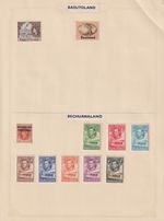 Bechuanaland Protectorate Stamps on a Page - Mint MH