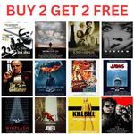 All Time Great Movie Posters Wall Art Classic Movie Modern Cinema A4 A3 A2
