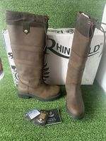 Rhinegold Elite Brooklyn Long Yard Country Riding Boots Brown Leather Size 7