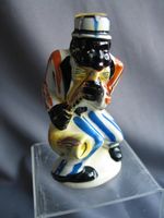 Vintage ceramic Drioli liquer bottle Italy c 1960s Jazz Sax player