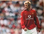 David Beckham Hand Signed Man Utd 16x12 Retro Photo Certified COA + BUY NOW