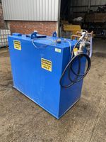 1000L Static Bunded Diesel Storage Bowser With 12v Electric Pump