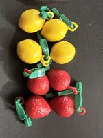 8 x Vintage Fruit Shaped Table Cloth Weights - Retro Kitch 1970s