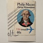 ERROR 1980 US STAMP #C98 "IRMAIL" SHIFTED DOWN AND AWAY FROM "USA"