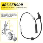 Front ABS Wheel Speed Sensor Left/Right For Bmw F20 F21 F22 F23 F30 F31 F32 F33