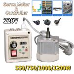 Permanent Magnet Face Mount Servo Motor 5Controller Driver F/ Sander 50W-1.2KW