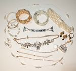 Vtg To Now Lot Of 16 Pieces Variety Jewelry In Silver And Gold Tone