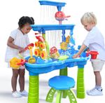Toddler Water Table for Kids Rain Showers Pond Sand Water Play Tables Summer Fun