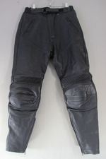 RICHA LADIES BLACK LEATHER BIKER TROUSERS SIZE 12: WAIST 28-30 INCH/LEG 28 INCH