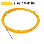 3Mm Fiberglass Cable Puller Wall Wire Conduit Fish Tape Yellow Cable Cable Guide