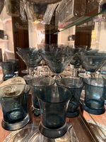 Lenox Blue Crystal Glasses Set Of 6