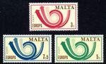 Malta 1973 SG 501 - SG 503 EUROPA Complete Set Unmounted Mint MNH