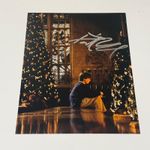 Daniel Radcliffe Autographed Harry Potter Movie w/ Christmas Tree 8x10 Photo 1