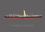 PS Medway Queen.  A4 'Giclee' Print