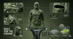 UPF 50+ Men's Fishing Hoodie Shirt UV Sun Protection Quick Dry Tactical Camo Top